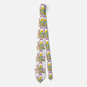 Corbata Easter Rabbit with a Basket TIE