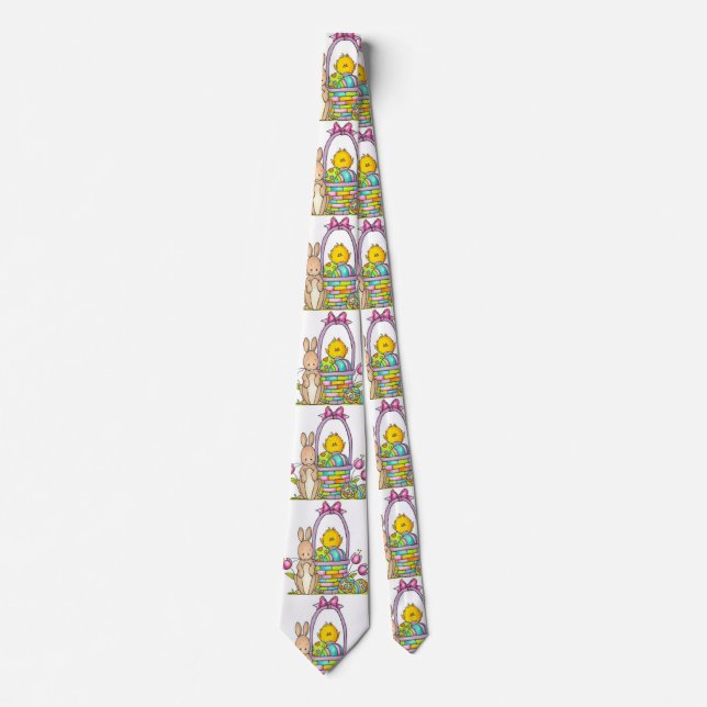 Corbata Easter Rabbit with a Basket TIE (Anverso)