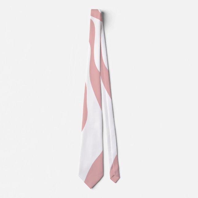 Corbata Ebb and Flow 4 - Rosa y Blanco (Anverso)