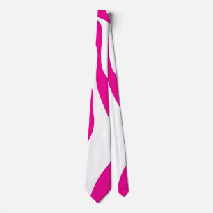 Corbata Ebb y Flow 4 en magenta y blanco