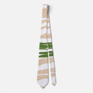 Corbata Ebb y Flow - Blanco, arena y verde pálido