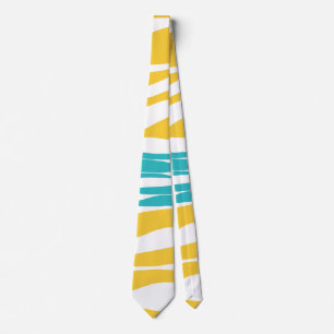 Corbata Ebb y Flow - Turquesa y Amarillo