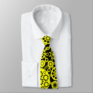 Corbata Ecosistema - Amarillo y Negro