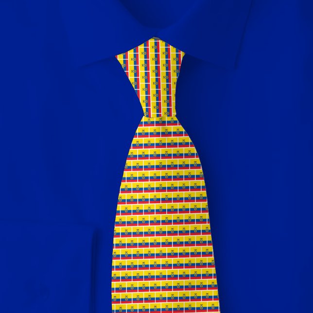 Corbata Ecuador Flag Brick Pattern (Subido por el creador)