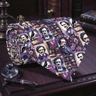 Corbata Edgar Allan Poe Cuervo