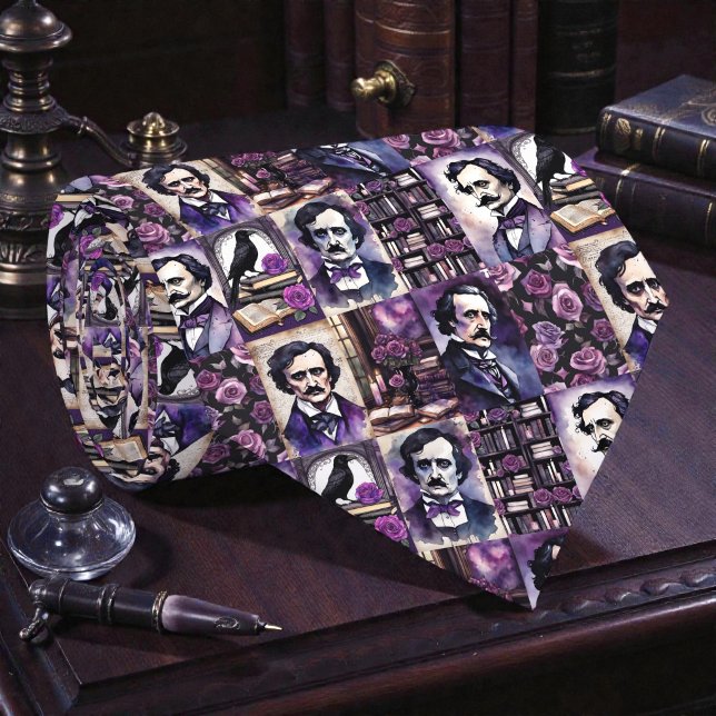 Corbata Edgar Allan Poe Cuervo (Subido por el creador)