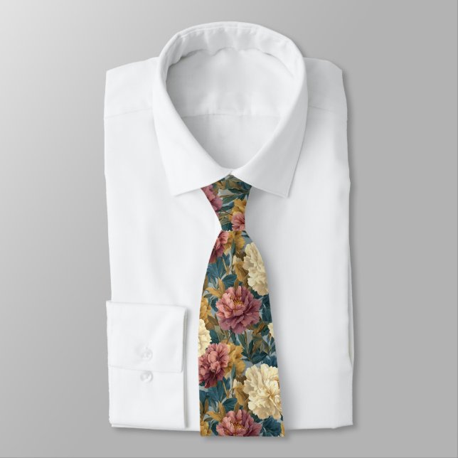 Corbata Edgy Fathers Day Gift Peonies (Atado)