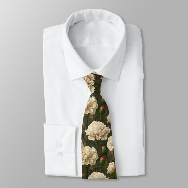 Corbata Edgy Mens Accessories Carnation Flower (Atado)