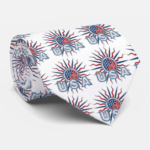 Corbata EE.UU. Starburst Yin Yang