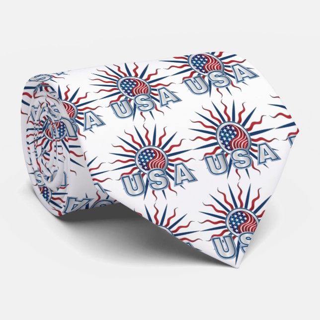 Corbata EE.UU. Starburst Yin Yang (Enrollado)