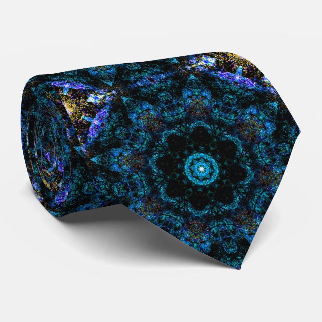 Corbata Efecto Aqua Kaleidoscope, (Enrollado)