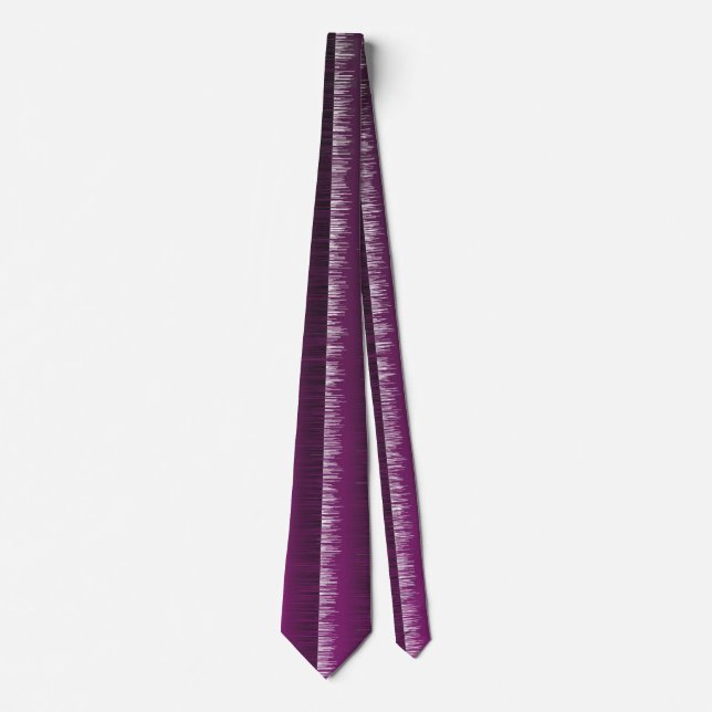 Corbata Efecto de pintura húmeda de rayas moradas y negras (Anverso)