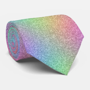 Corbata Efecto Purpurina arcoiris