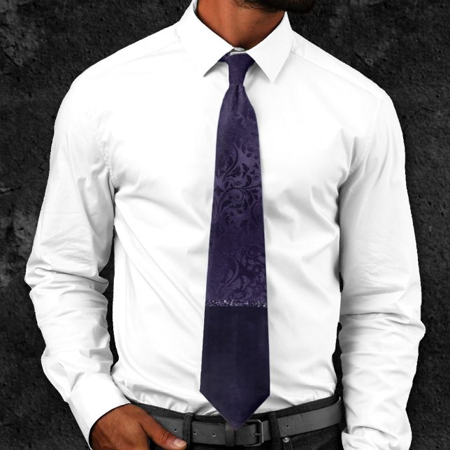 Corbata Eggplant Romance | Dámpara Rosa morado de raso sat (Subido por el creador)