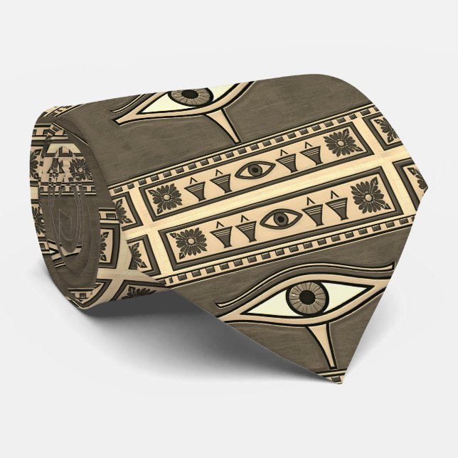 Corbata Egyptian Eye of Horus, Eye of Ra Egypt Deity (Enrollado)