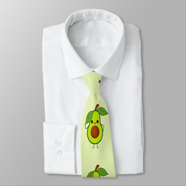 Corbata El aguacate kawaii (Atado)