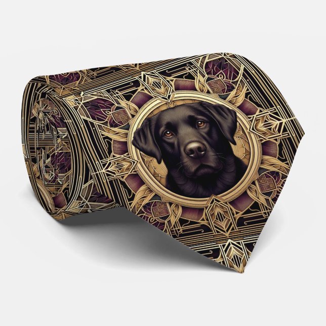 Corbata El Amante del Perro Juguetón | Papá de Perro Labra (Enrollado)