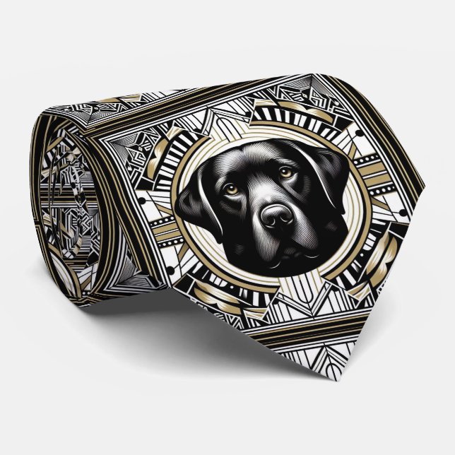 Corbata El Amante Juguetón de Perros | Papá de Perro Labra (Enrollado)