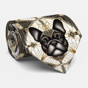 Corbata El Amante Juguetón del Perro   Papá Perro Bulldog 