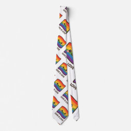 Corbata El amor es amor - Kawaii Rainbow Design