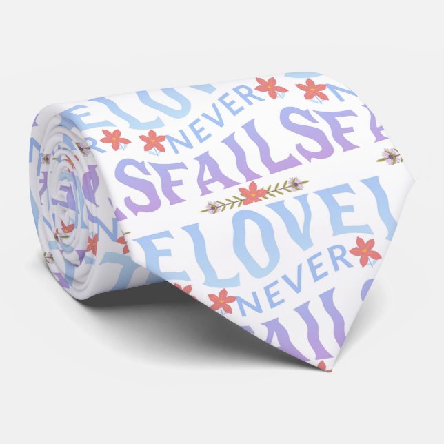 CORBATA EL AMOR NUNCA FRACASA (Enrollado)
