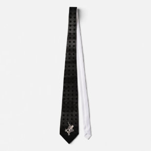 Corbata El andar en monopatín; Negro fresco