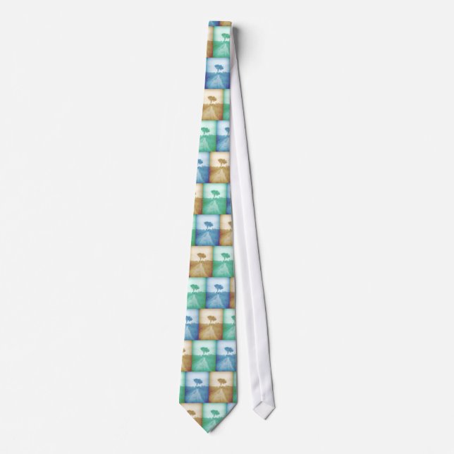 Corbata El árbol pastel (Anverso)