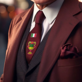 Corbata El As de las tazas de borgoña para las tarjetas si