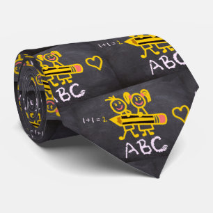 Corbata El Ataque De Chalkboard De La Directora Del Colegi