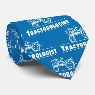 Corbata El azul humorístico del tractorólogo masculino