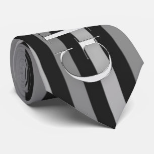 Corbata el Boda Groom Black and Silver Pinstripes