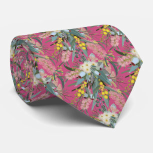 Corbata El Bush nativo florece rosa