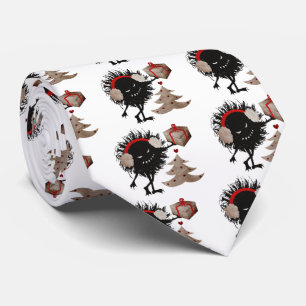 Corbata El carácter malvado da el regalo de Navidad