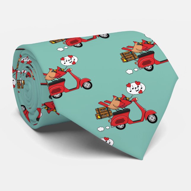 Corbata El cardenal rojo le gusta a Scooter (Enrollado)