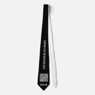 Corbata El código QR y el Personalizado de texto de la cor