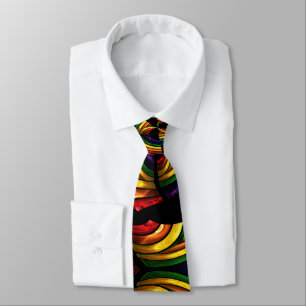 Corbata el color brillante remolina jefe