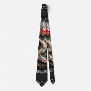 Corbata El diseño del Árbol de la Vida Art Déco.
