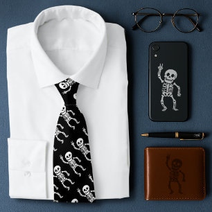 Corbata El divertido y divertido esqueleto anti Trump del 
