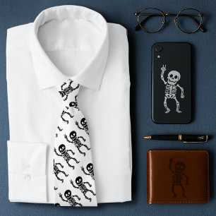 Corbata El divertido y divertido esqueleto anti Trump del