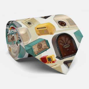 Corbata el doble retro de radio del lazo del vintage echó