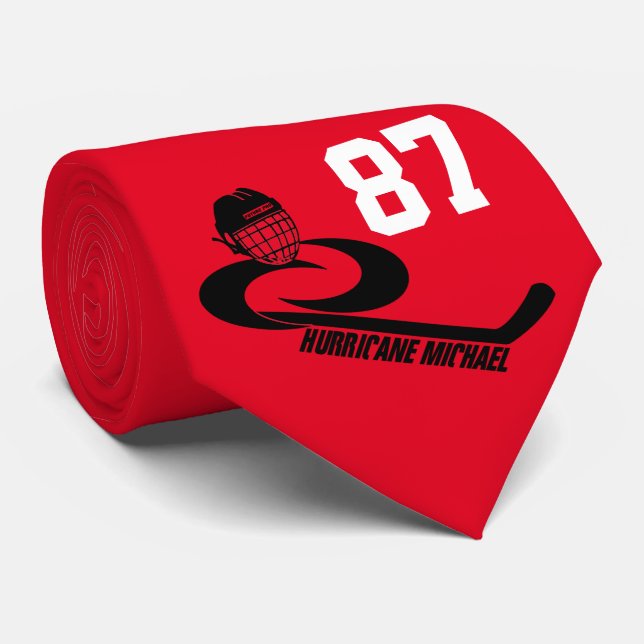 Corbata El equipo de hockey sobre Personalizable Huracán M (Enrollado)