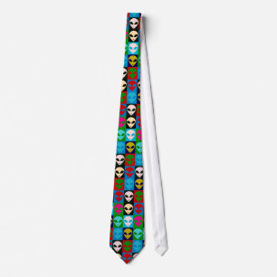 Corbata El extranjero de espacio del estilo del arte pop