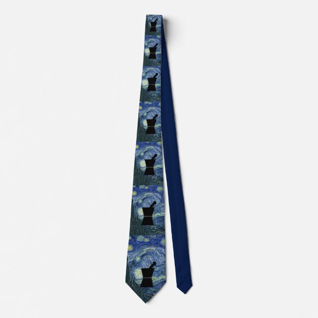Corbata El farmacéutico Tie Van Gogh Starry (Anverso)