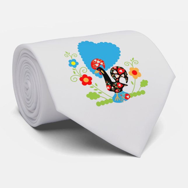 Corbata El gallo portugués (Enrollado)