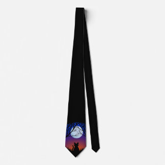 Corbata El gato negro elegante de los lazos gordos del