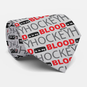 Corbata El hockey está en mi sangre