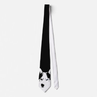 Corbata El husky siberiano ata lazos elegantes del
