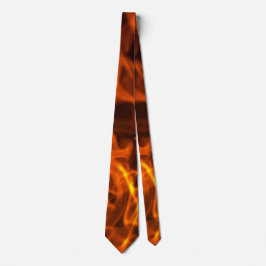 Corbata El Incendio Flama El Ataque De Cuello