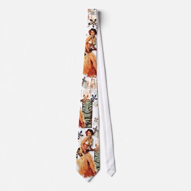 Corbata El kitsch Bitsch: ¡Hawaiana Oops! (Anverso)