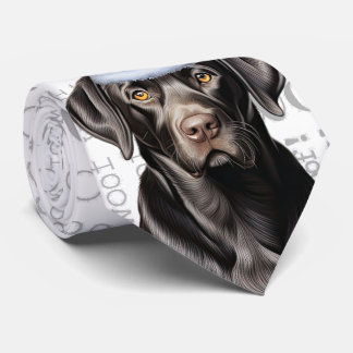 Corbata El Laboratorio Negro y los Navidades Woof Perros A